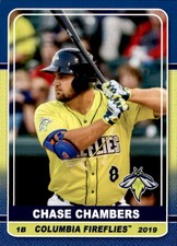 2019 Columbia Fireflies Grandstand #4 Chase Chambers Farragut Tennessee TN Card