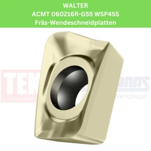 10 x WALTER ACMT 060216R-G55 WSP45S placas giratorias de fresado para acero y VA - Imagen 1 de 1