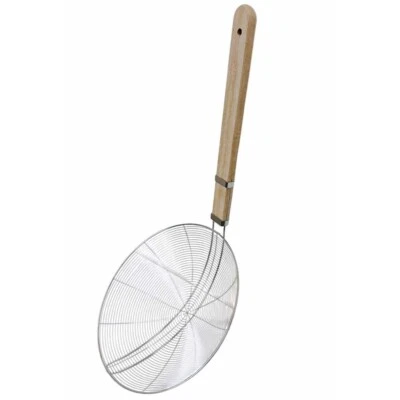 9-1/2" Stainless Steel Wire Skimmer Kitchen Cookware Spider Strainer Skimmer - Image 1 of 4