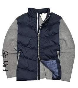Peter Millar Men's Apres Ski Hybrid Cardigan Golf Jacket in Navy/Grey SZ. XL NWT - Picture 1 of 10