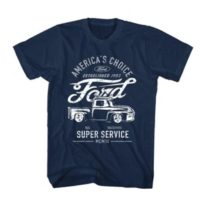 FORD America's Choice Super Service Blue Pickup Truck Tee T-Shirt Men's LARGE - Picture 1 of 11
