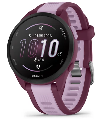 Умные часы Garmin Forerunner 165 музыкальные беговые AMOLED ягодные/сиреневые - Изображение 1 из 4