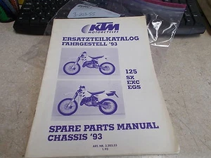 OEM KTM Spare Parts Catalog 1993 125 SX EXC EGS 3-203-55 - Picture 1 of 6