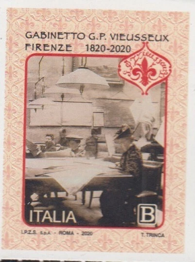ITALY G.P. Vieusseux Scientific Literary Cabinet, Florence  MNH stamp - Image 1 of 1