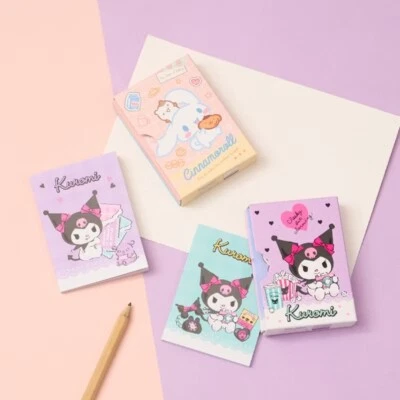 Sanrio Kuromi Cinnamoroll MINI Note Memo Books Message Cute Set New Hangyodon - Image 1 of 4