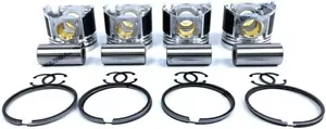4Pcs Piston With Piston Ring+0.5mm For Yanmar 4TNE106T engine (oversize) - Picture 1 of 5