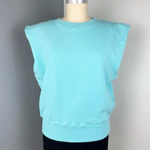 Deha Women's Feeling Feminine Sleeveless Sweatshirt Blue Size M - Picture 1 of 9