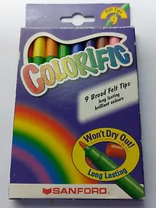 9 Broad Felt Tip Pens - Picture 1 of 5