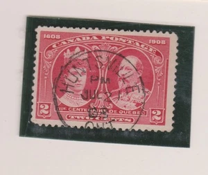 Canada. ONTARIO postmarks 2c Que. HUNTSVILLE 1908, 5 days after issued, s.o.n. - Picture 1 of 1