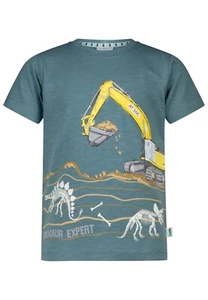 SALT AND PEPPER Jungen T-Shirt Bagger & Dinos Leuchtprint Größe 128 / 134 Green - Bild 1 von 5
