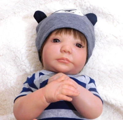 Reborn baby boy doll Realborn awake boy doll Ready to ship - Image 1 of 4