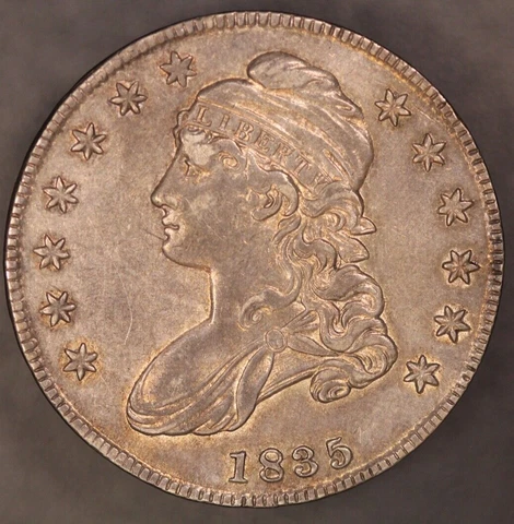 1835 Capped Bust Half *TONED* Fresh from an original collection- LOT AA-6379 Cover
