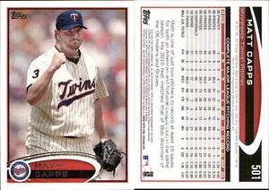 Matt Capps 2012 Topps #501 Card Minnesota Twins FREE SHIP *AutographDen* - Picture 1 of 1