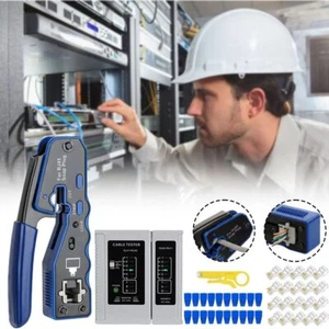 Ergonomic Handle Network Cable Pliers Non-slip Cable Crimper Household - Photo 1/8