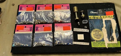 Sheru The Stud Machine  Opened W/ 6 Package Unopened Rhinestones  Vintage  - Image 1 of 4