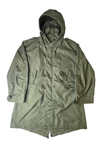 US Military Vintage 1950s Olive Green M-1951 Fishtail Parka Jacke Herren Large L - Bild 1 von 11