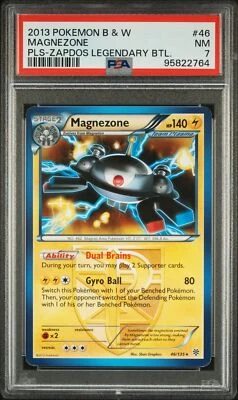 2013 POKEMON BLACK & WHITE PLASMA STORM #46 MAGNEZONE - PSA 7 POP 4 - Image 1 of 2