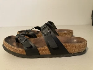 Birkenstock Mayari Sandals Toe Loop Black Womens Size 40 EUR / 9 US - Picture 1 of 16