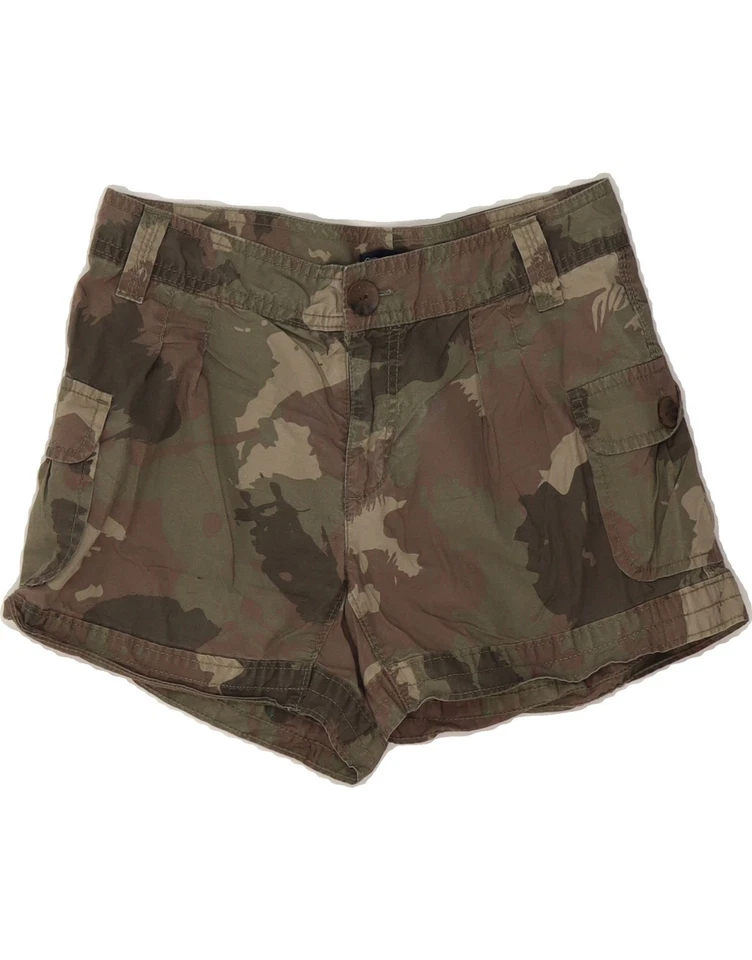 GAP Womens Cargo Shorts US 2 XS W28  Khaki Camouflage Cotton DV05 - Image 1 of 3