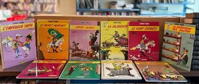 LUCKY LUKE ~ Lot of 10 ~ HC ~ French ~ Illustrated ~ Vintage - Image 1 of 4