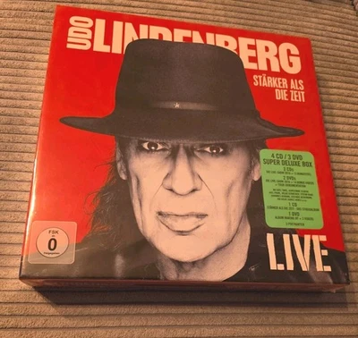 Udo Lindenberg Stärker als die Zeit  Super deluxe Box CD DVD  rot NEU OVP - Bild 1 von 2