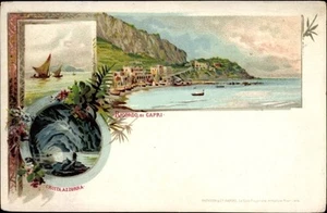 Litho Capri Neapel Campania, Grota Azzurra, Blaue Grotte, Bucht - 10142952 - Picture 1 of 2