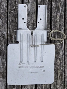 Vintage The Happy Troller  Trolling Plate 12” x 10” Aluminum USA Bent 1978 - Picture 1 of 8