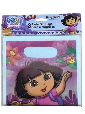 Paquete de 8 bolsas de regalo Dora The Explorer Party Favor artículos de diseño Nickelodeon nuevas raras Foto 1 de 2
