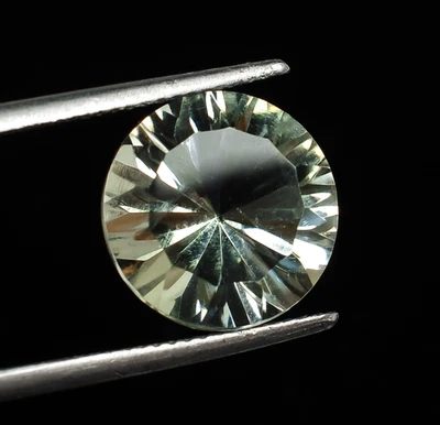 Piedra preciosa suelta de amatista verde natural prasiolita forma redonda 5,50 quilates 12x12x8 mm Foto 1 de 3