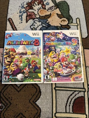 Mario Party 8 9 Nintendo Wii Tested Working Lot Bundle - Image 1 of 3