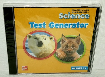 MacMillian McGraw Hill Test Generator Science Grades 1-2 CD-ROM Sealed New - Image 1 of 4