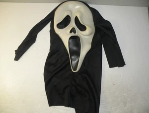 Vintage Ghost Face Scream Maske Ostern Unlimited 9206S T Stempel Kapuze Erwachsene B - Bild 1 von 7