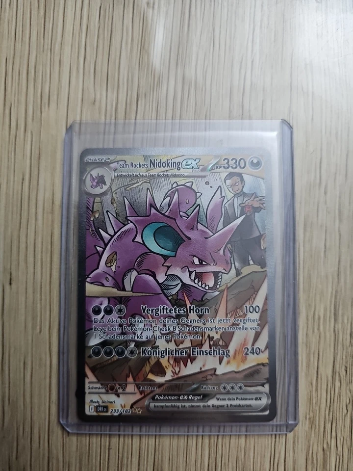Pokemon Team Rockets Nidoking ex 233/182 Deutsch| Ewige Rivalen SIR NM - Bild 1 von 1