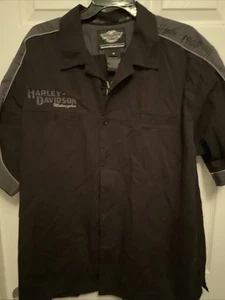 HARLEY DAVIDSON Hemd Mechaniker Style Knopfleiste Gr. XL Vintage selten - Bild 1 von 5