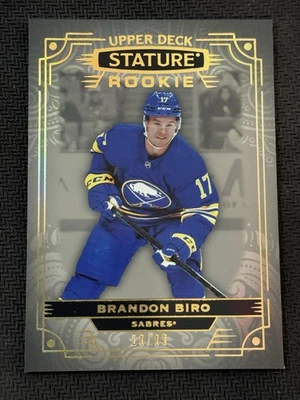 2022-23 Upper Deck Stature Rookies Photo Variant /99 Brandon Biro #199 Rookie RC - Image 1 of 2