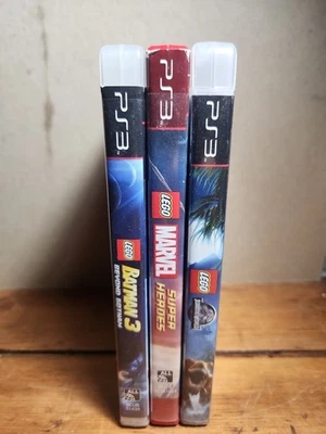 PS3 Lego Video Game Lot batman 3/marvel Super Hero’s/jurassic World - Image 1 of 4