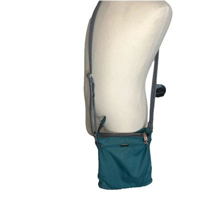 Bandolera de viaje REI verde azulado con correa ajustable gris Foto 1 de 4