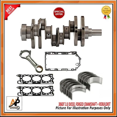 FOR LAND ROVER RANGE ROVER DISCOVERY 306DT 3.0 FORGED CRANKSHAFT + REBUILDKIT - Image 1 of 3