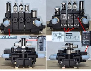 Parker hydraulic PVL Inline Valves. Set of 3 PVLB121618. Head and tail= PVLB1729 - Picture 1 of 21