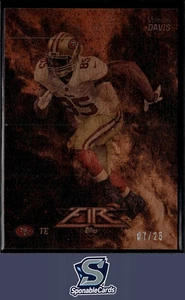 2014 Topps Fire #13 Vernon Davis Fire Wood #/25 - Bild 1 von 2
