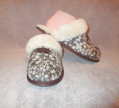 Pantofole UGG donna scuffette collo montone taglia 9 foderate lana slip on slide