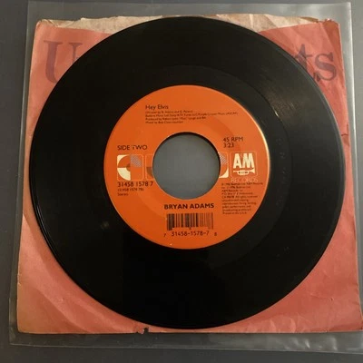 Bryan Adams Only Thing That Looks Good On Me / Hey Elvis 45rpm Vinyl 7” Record — 第 1/4 张图片