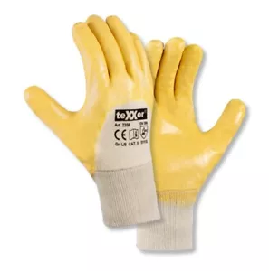 1 - 288 Nitril Arbeitshandschuhe Nitrilhandschuhe Gartenhandschuhe Gelb teXXor - Bild 1 von 4