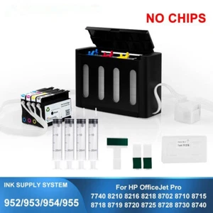 For HP 95U CISS Without Chips For HP 7740 8210 8710 8720 8730 8740 - Picture 1 of 6