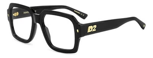 Occhiali da Vista DSQUARED2 D2 0148 807 BLACK 54/19/145 Uomo - Imagen 1 de 3