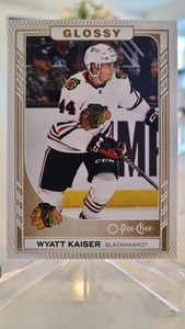 2023-24 Upper Deck Series 1 OPC glossy # R-19 Wyatt Kaiser Chicago Blackhawks 