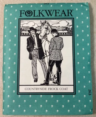 Folkwear #263 Countryside Frock Coat Sewing Pattern Unisex XS-XXL UC Cosplay - Image 1 of 4