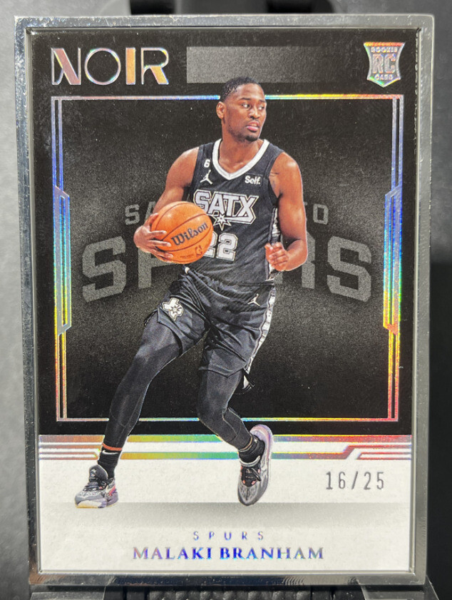 2022-23 Panini Noir Statement Edition Malaki Branham RC Rookie Metal Frame 16/25