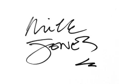 Mick Jones HAND SIGNED 6x4 White Card THE CLASH *IN PERSON* *COA* Rare Cover