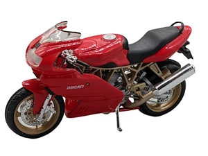 Maisto Ducati Motorcycle Red Road Sports Bike 4.50" x 2.50"-Free Shipping-Mint - Picture 1 of 11